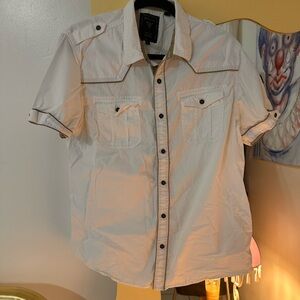 Guess Button-Up Shirt with Accents